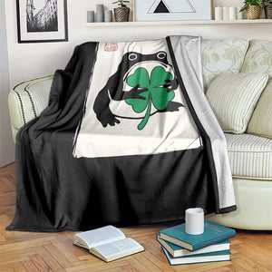 Grumpy Frog Japanese Throw Blanket St Patricks Day Gift TS12 Print Your Wear