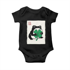 Grumpy Frog Japanese Baby Onesie St Patricks Day Gift TS12 Black Print Your Wear