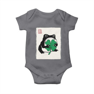 Grumpy Frog Japanese Baby Onesie St Patricks Day Gift TS12 Charcoal Print Your Wear