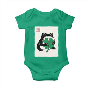 Grumpy Frog Japanese Baby Onesie St Patricks Day Gift TS12 Irish Green Print Your Wear