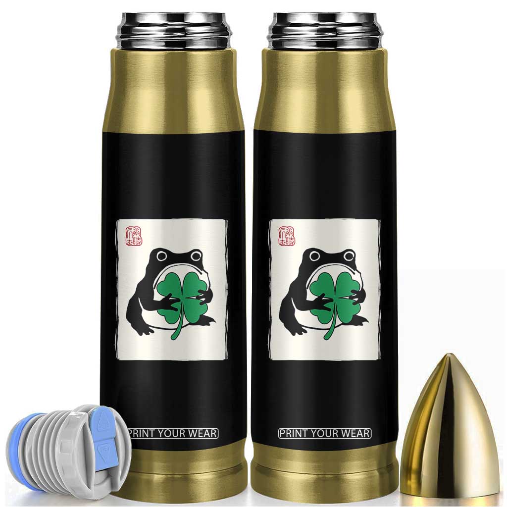 Grumpy Frog Japanese Bullet Tumbler St Patricks Day Gift TS12 Black Print Your Wear