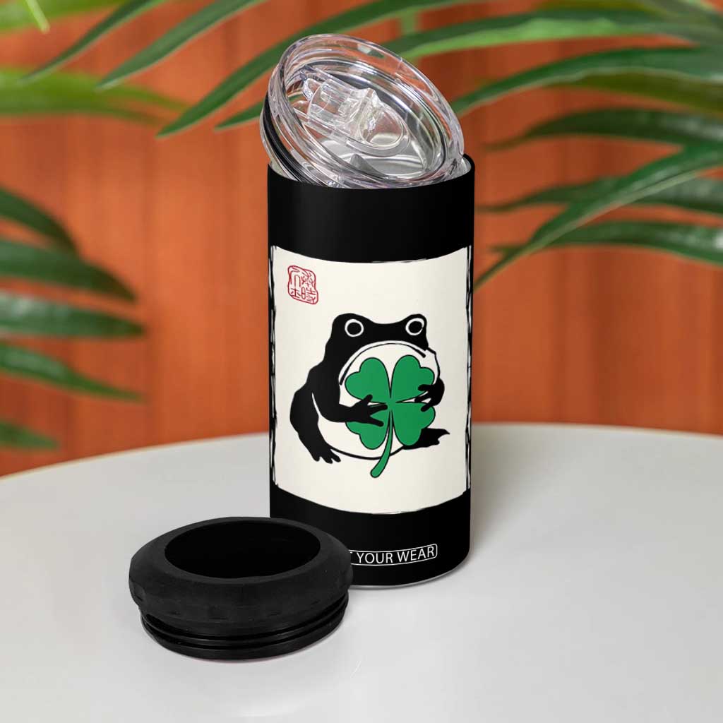 Grumpy Frog Japanese 4 in 1 Can Cooler Tumbler St Patricks Day Gift TS12 Print Your Wear