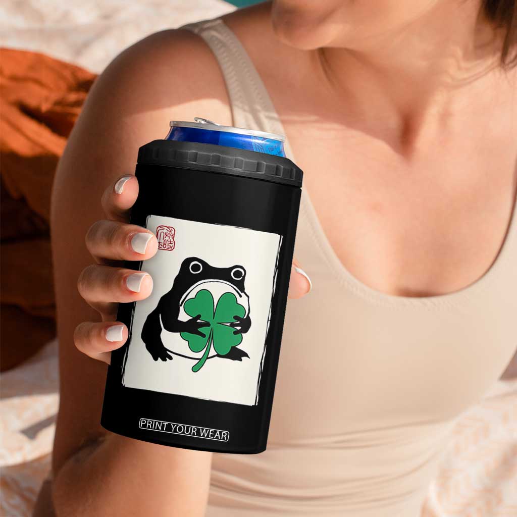 Grumpy Frog Japanese 4 in 1 Can Cooler Tumbler St Patricks Day Gift TS12 Print Your Wear