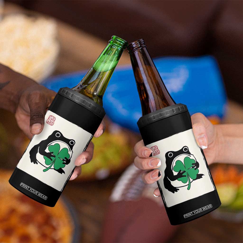 Grumpy Frog Japanese 4 in 1 Can Cooler Tumbler St Patricks Day Gift TS12 Print Your Wear
