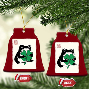Grumpy Frog Japanese Ceramic Ornament St Patricks Day Gift TS12 Print Your Wear