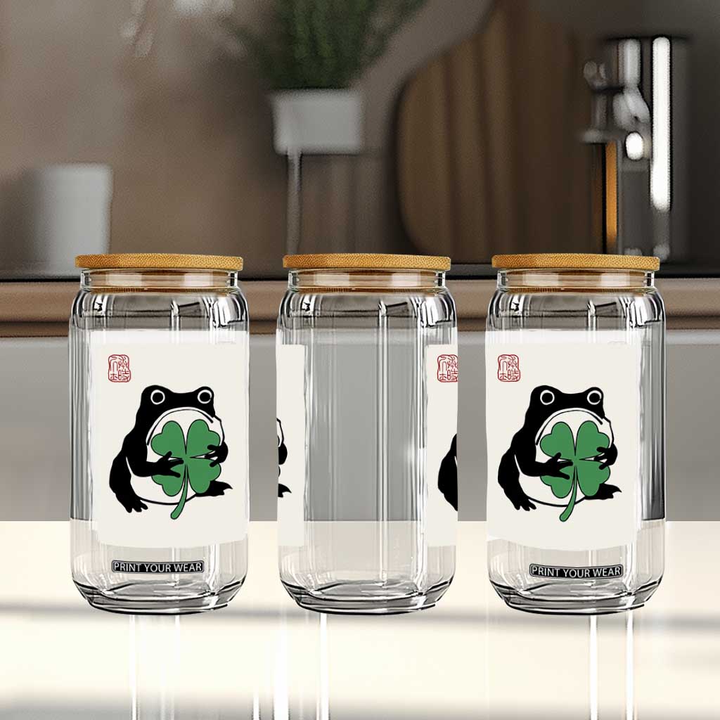 Grumpy Frog Japanese Glass Can St Patricks Day Gift TS12 Print Your Wear