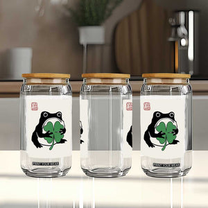 Grumpy Frog Japanese Glass Can St Patricks Day Gift TS12 Print Your Wear