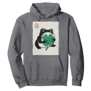 Grumpy Frog Japanese Hoodie St Patricks Day Gift TS12 Charcoal Print Your Wear