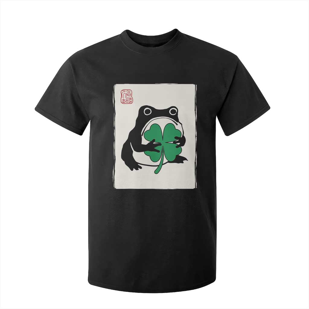 Grumpy Frog Japanese T Shirt For Kid St Patricks Day Gift TS12 Black Print Your Wear