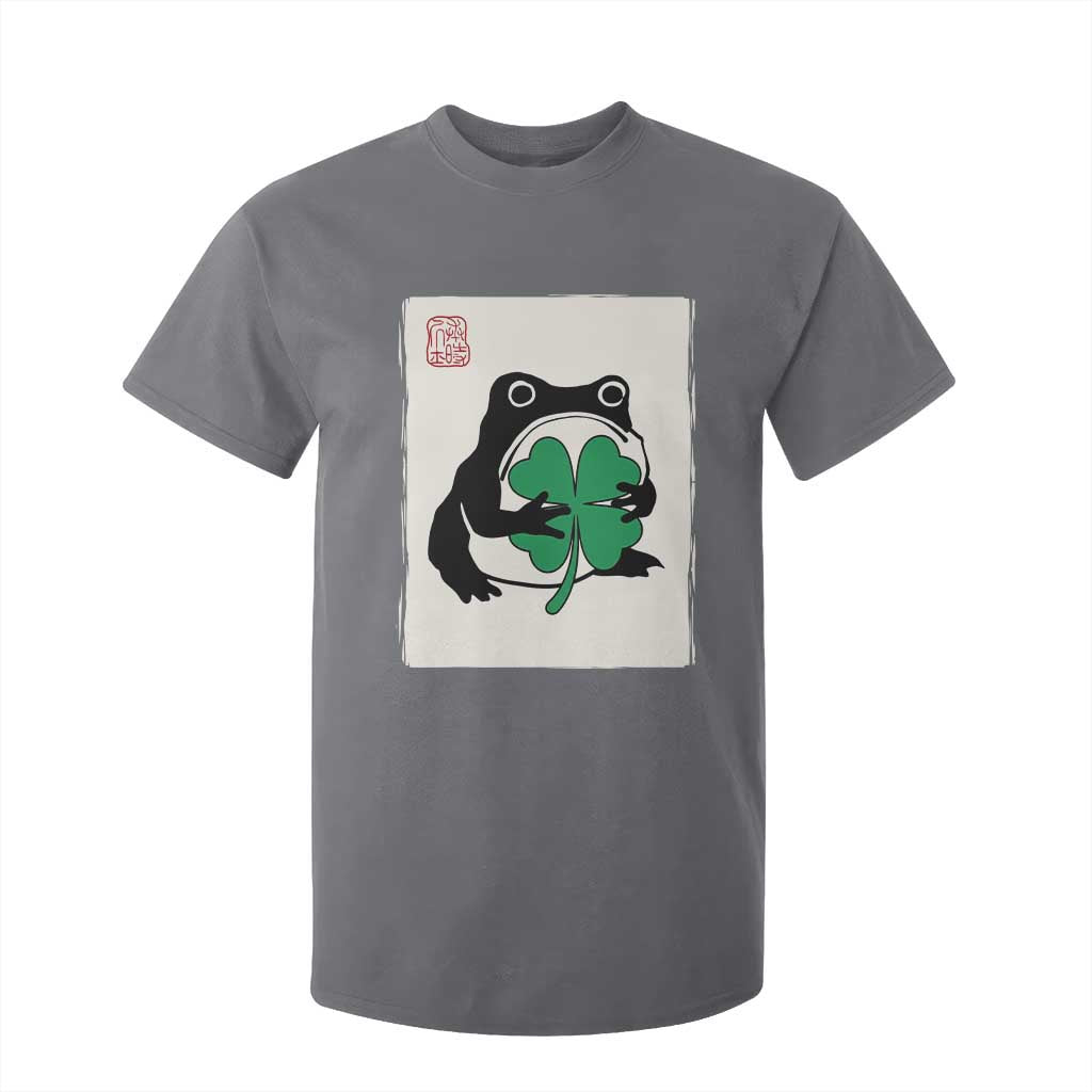 Grumpy Frog Japanese T Shirt For Kid St Patricks Day Gift TS12 Charcoal Print Your Wear