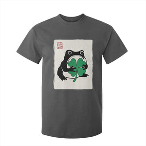 Grumpy Frog Japanese T Shirt For Kid St Patricks Day Gift TS12 Dark Heather Print Your Wear
