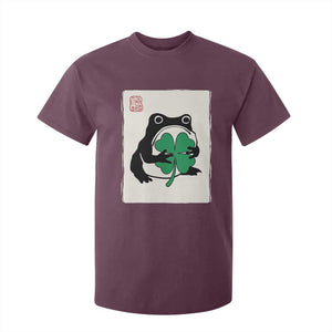 Grumpy Frog Japanese T Shirt For Kid St Patricks Day Gift TS12 Maroon Print Your Wear