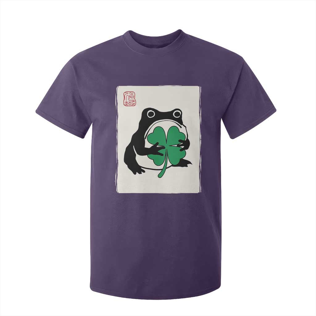 Grumpy Frog Japanese T Shirt For Kid St Patricks Day Gift TS12 Purple Print Your Wear