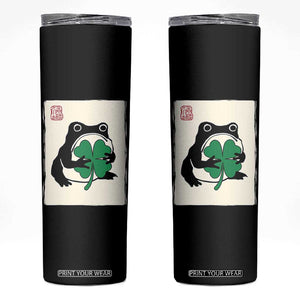 Grumpy Frog Japanese Skinny Tumbler St Patricks Day Gift TS12 Black Print Your Wear