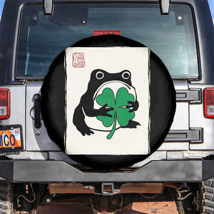 Grumpy Frog Japanese Spare Tire Cover St Patricks Day Gift TS12 No hole Black Print Your Wear