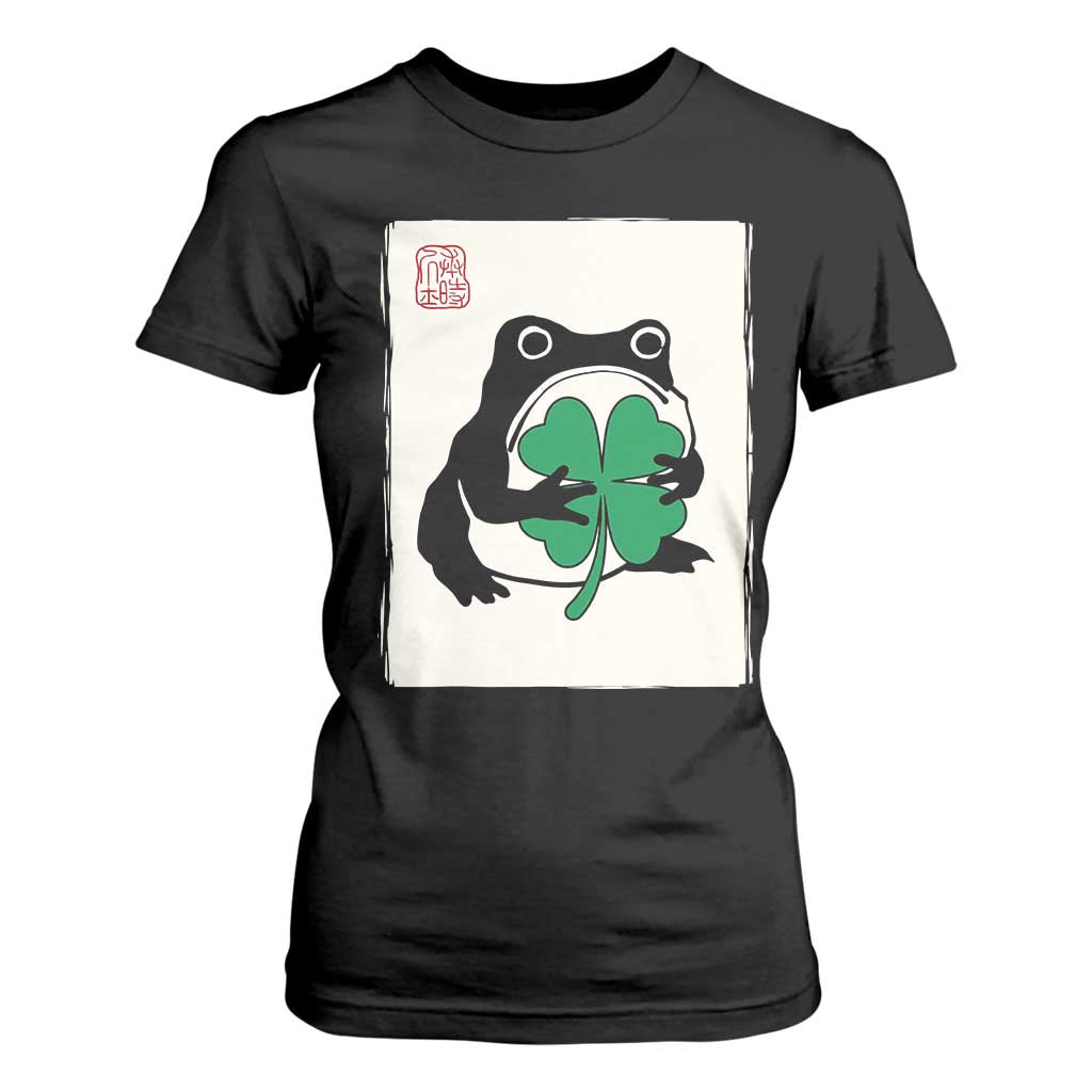 Grumpy Frog Japanese T Shirt For Women St Patricks Day Gift TS12 Black Print Your Wear