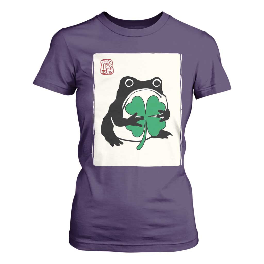 Grumpy Frog Japanese T Shirt For Women St Patricks Day Gift TS12 Purple Print Your Wear