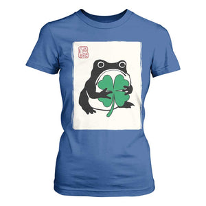 Grumpy Frog Japanese T Shirt For Women St Patricks Day Gift TS12 Royal Blue Print Your Wear