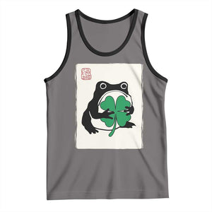 Grumpy Frog Japanese Tank Top St Patricks Day Gift TS12 Deep Heather Black Print Your Wear