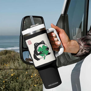 Grumpy Frog Japanese Tumbler With Handle St Patricks Day Gift TS12 Print Your Wear