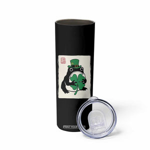 Vintage Japanese Grumpy Frog Skinny Tumbler Lucky St Paddys Day TS12 Print Your Wear