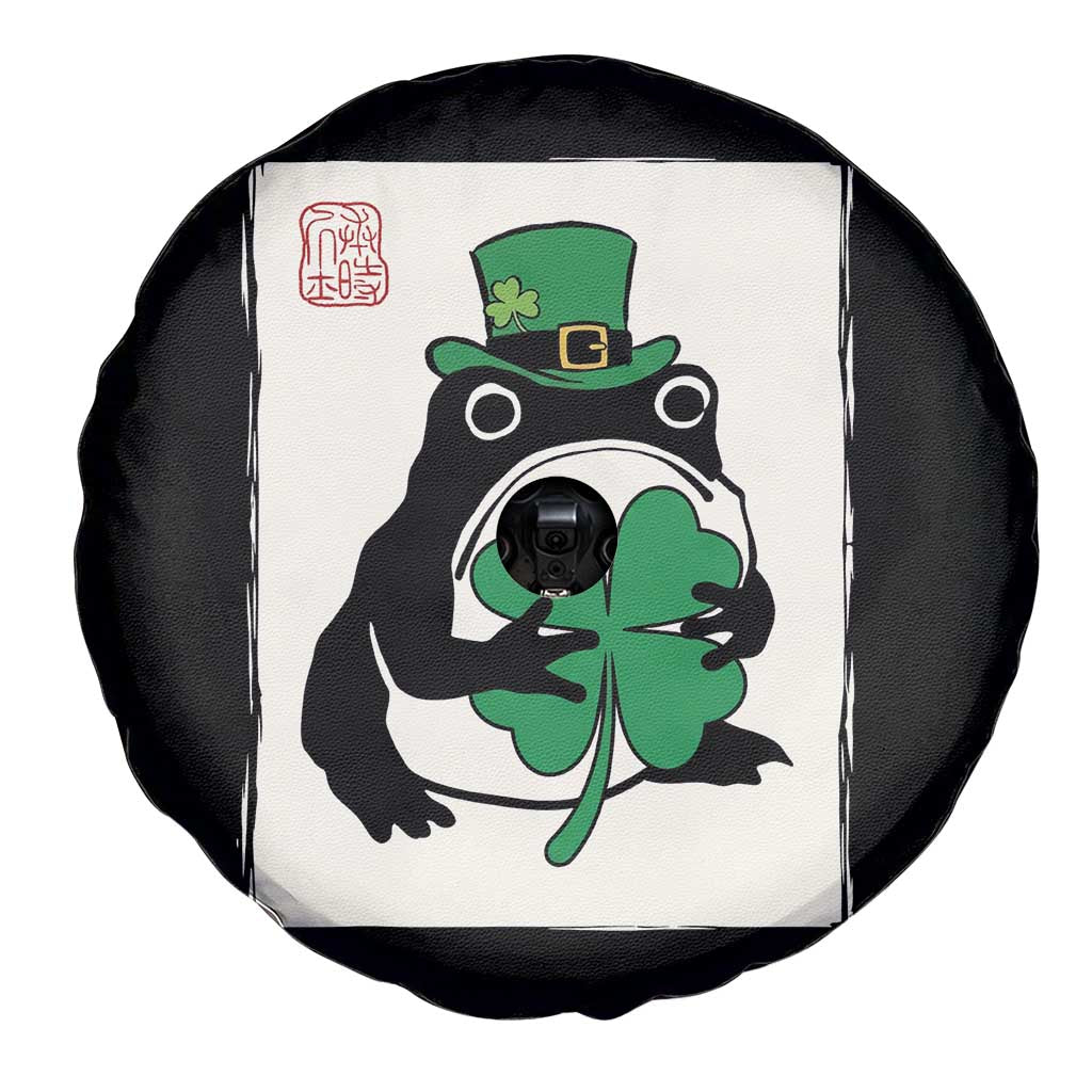Vintage Japanese Grumpy Frog Spare Tire Cover Lucky St Paddys Day TS12 Print Your Wear