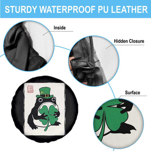 Vintage Japanese Grumpy Frog Spare Tire Cover Lucky St Paddys Day TS12 Print Your Wear
