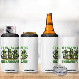 I Am The Shenanigans 4 in 1 Can Cooler Tumbler Funny Irish Raccoon St Patricks Day TS12 Print Your Wear