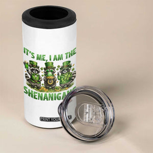 I Am The Shenanigans 4 in 1 Can Cooler Tumbler Funny Irish Raccoon St Patricks Day TS12 Print Your Wear