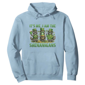 I Am The Shenanigans Hoodie Funny Irish Raccoon St Patricks Day TS12 Light Blue Print Your Wear