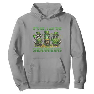 I Am The Shenanigans Hoodie Funny Irish Raccoon St Patricks Day TS12 Sport Gray Print Your Wear