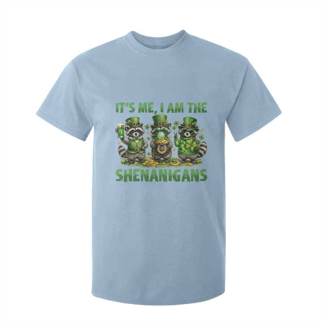 I Am The Shenanigans T Shirt For Kid Funny Irish Raccoon St Patricks Day TS12 Light Blue Print Your Wear
