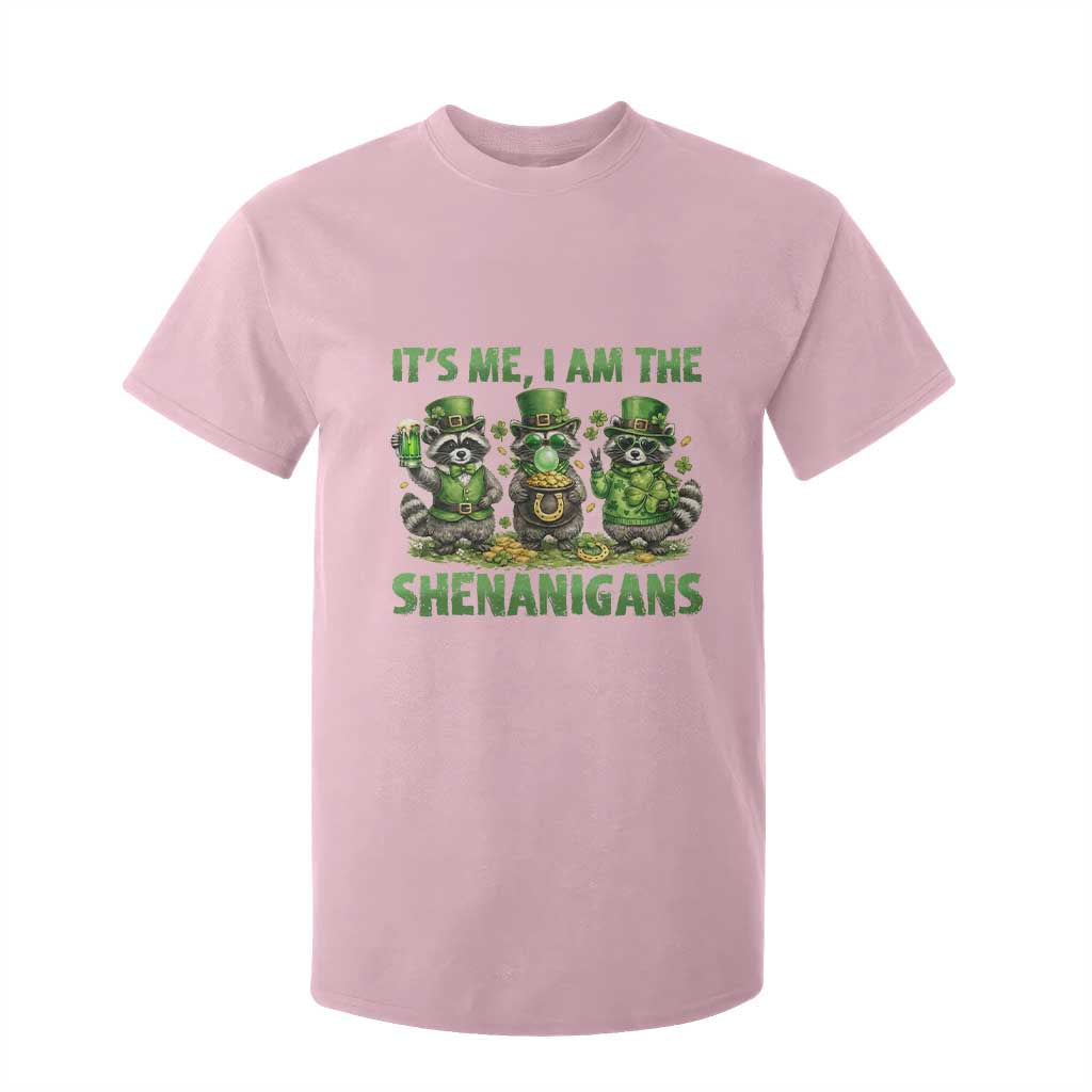 I Am The Shenanigans T Shirt For Kid Funny Irish Raccoon St Patricks Day TS12 Light Pink Print Your Wear