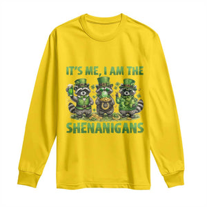 I Am The Shenanigans Long Sleeve Shirt Funny Irish Raccoon St Patricks Day TS12 Daisy Print Your Wear