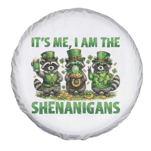 I Am The Shenanigans Spare Tire Cover Funny Irish Raccoon St Patricks Day TS12 Print Your Wear