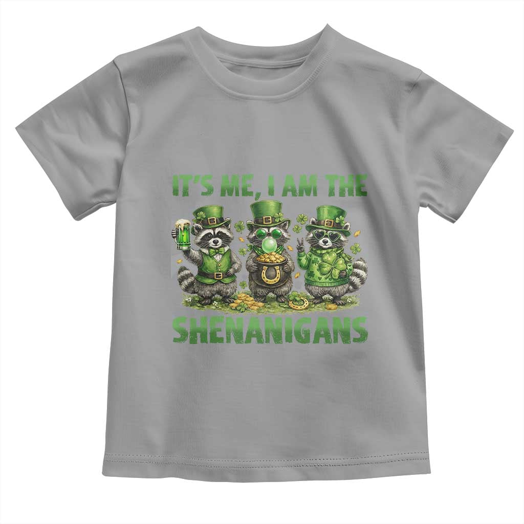 I Am The Shenanigans Toddler T Shirt Funny Irish Raccoon St Patricks Day TS12 Sport Gray Print Your Wear