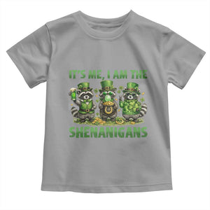 I Am The Shenanigans Toddler T Shirt Funny Irish Raccoon St Patricks Day TS12 Sport Gray Print Your Wear