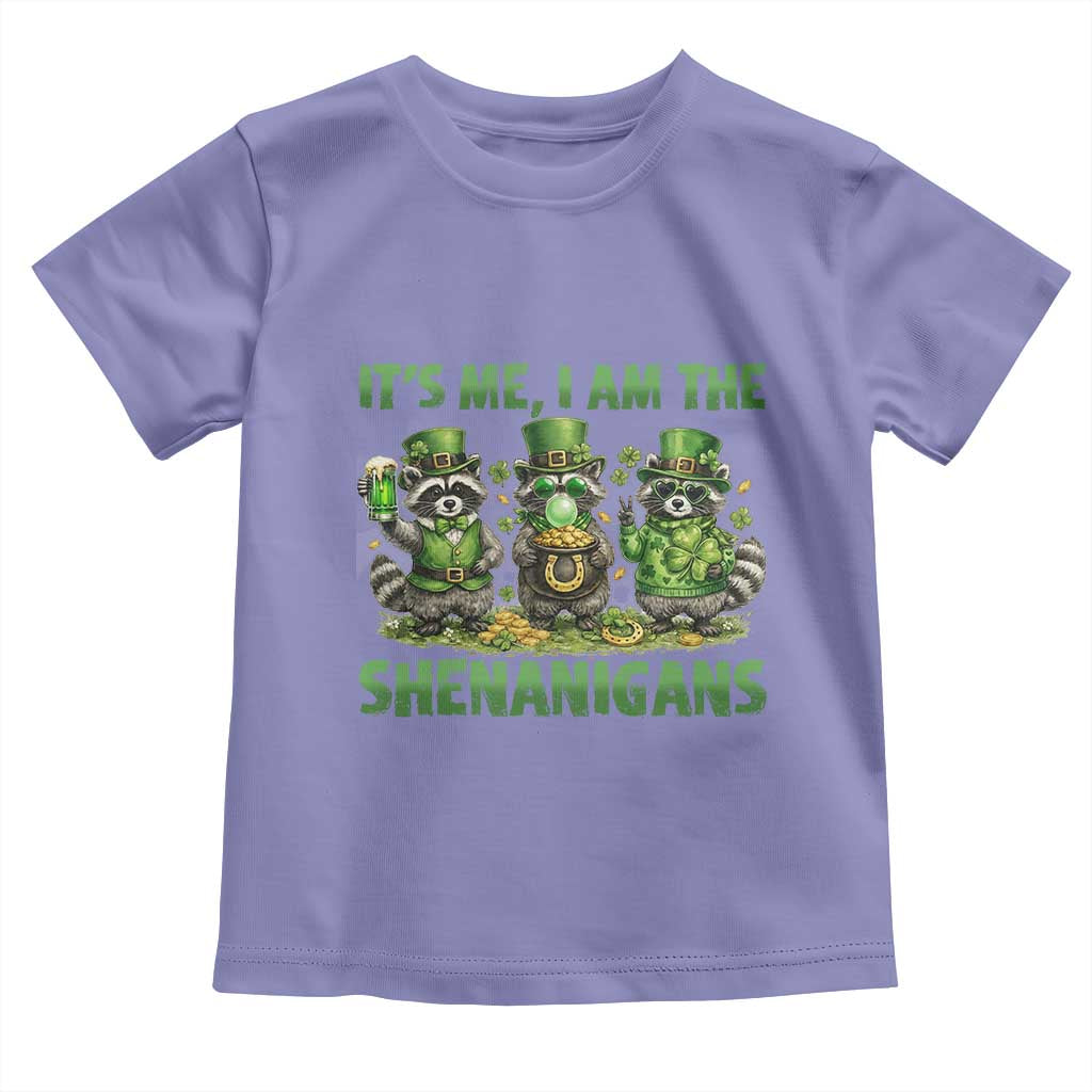 I Am The Shenanigans Toddler T Shirt Funny Irish Raccoon St Patricks Day TS12 Violet Print Your Wear