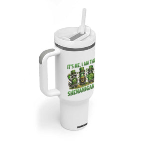 I Am The Shenanigans Tumbler With Handle Funny Irish Raccoon St Patricks Day TS12 Print Your Wear