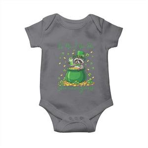 I Am The Shenanigans Baby Onesie Funny Irish Raccoon TS12 Charcoal Print Your Wear