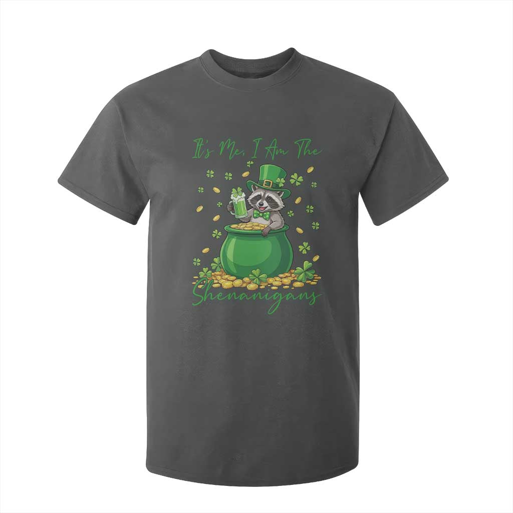 I Am The Shenanigans T Shirt For Kid Funny Irish Raccoon TS12 Dark Heather Print Your Wear