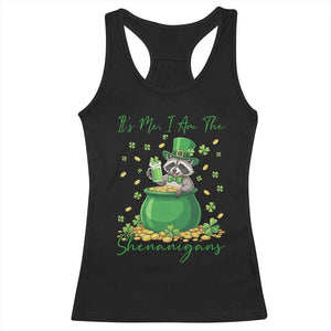 I Am The Shenanigans Racerback Tank Top Funny Irish Raccoon TS12 Black Print Your Wear