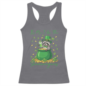 I Am The Shenanigans Racerback Tank Top Funny Irish Raccoon TS12 Charcoal Print Your Wear