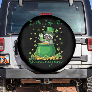 I Am The Shenanigans Spare Tire Cover Funny Irish Raccoon TS12 No hole Black Print Your Wear