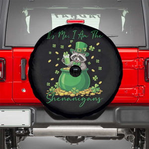 I Am The Shenanigans Spare Tire Cover Funny Irish Raccoon TS12 Black Print Your Wear