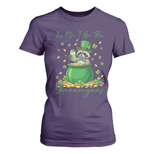 I Am The Shenanigans T Shirt For Women Funny Irish Raccoon TS12 Purple Print Your Wear