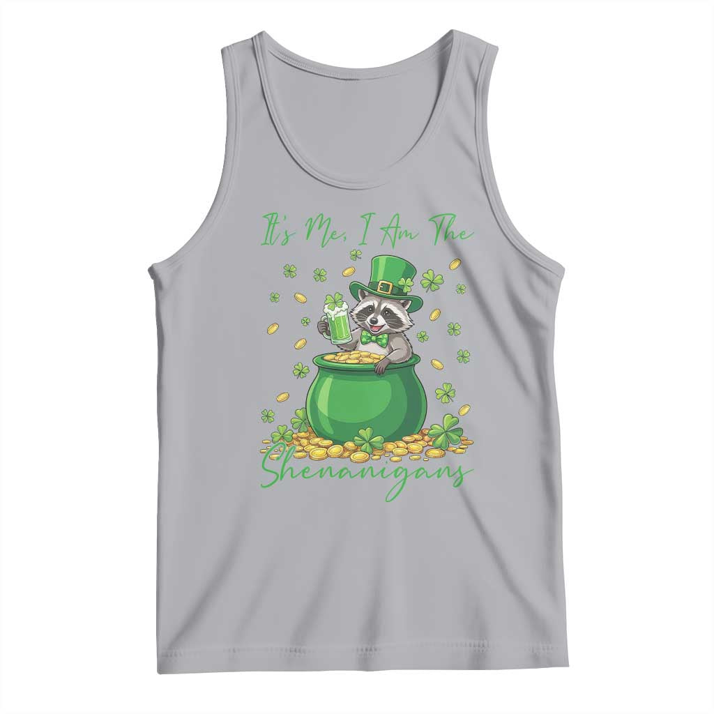 I Am The Shenanigans Tank Top Funny Irish Raccoon TS12 Athletic Heather Print Your Wear