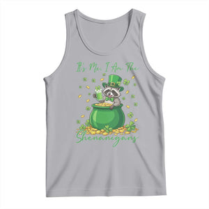 I Am The Shenanigans Tank Top Funny Irish Raccoon TS12 Athletic Heather Print Your Wear