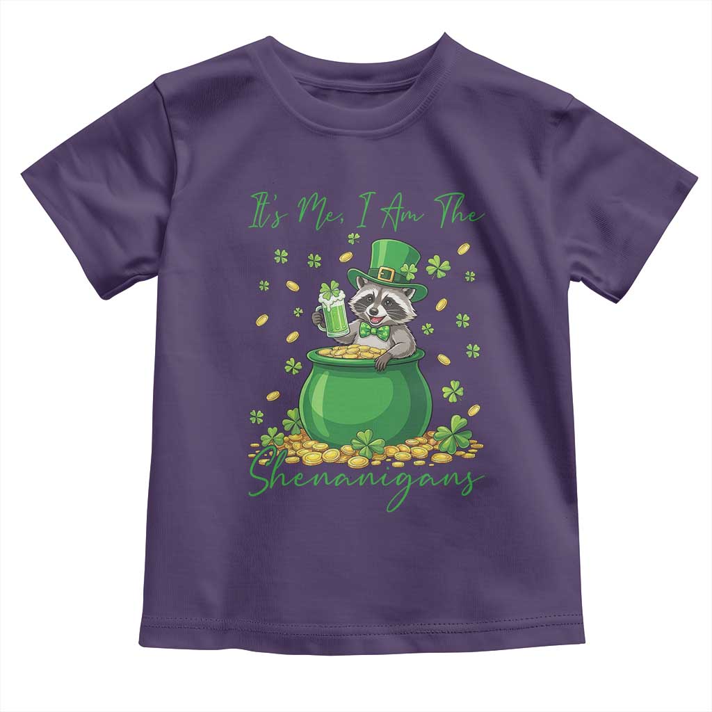 I Am The Shenanigans Toddler T Shirt Funny Irish Raccoon TS12 Purple Print Your Wear