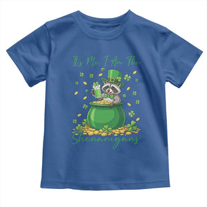 I Am The Shenanigans Toddler T Shirt Funny Irish Raccoon TS12 Royal Blue Print Your Wear